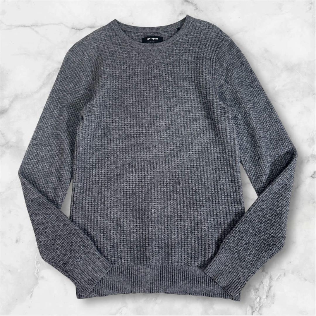 1piu1uguale3 セーター　ワッフルニット　カシミヤ混　大きいサイズ
