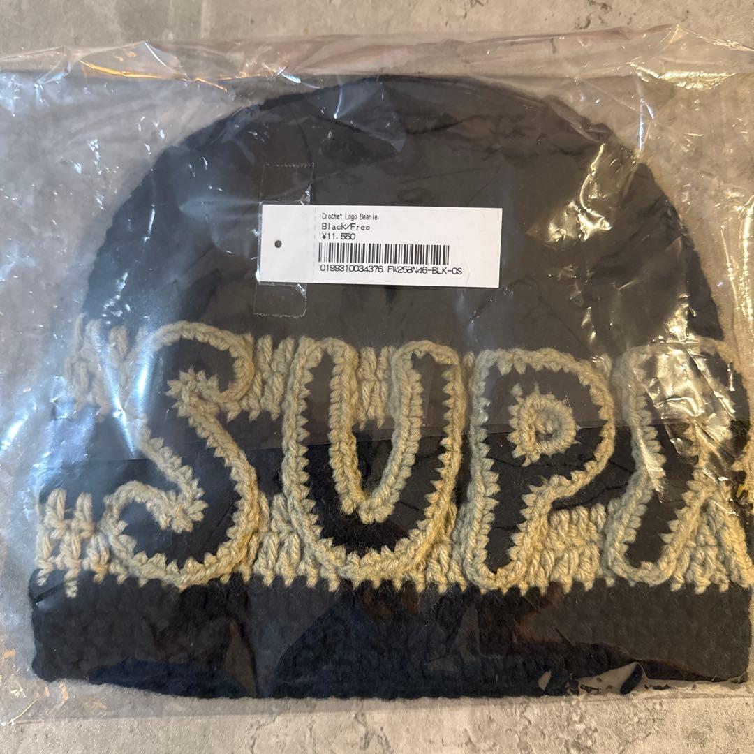 帽子 Supreme Crochet Logo Beanie \