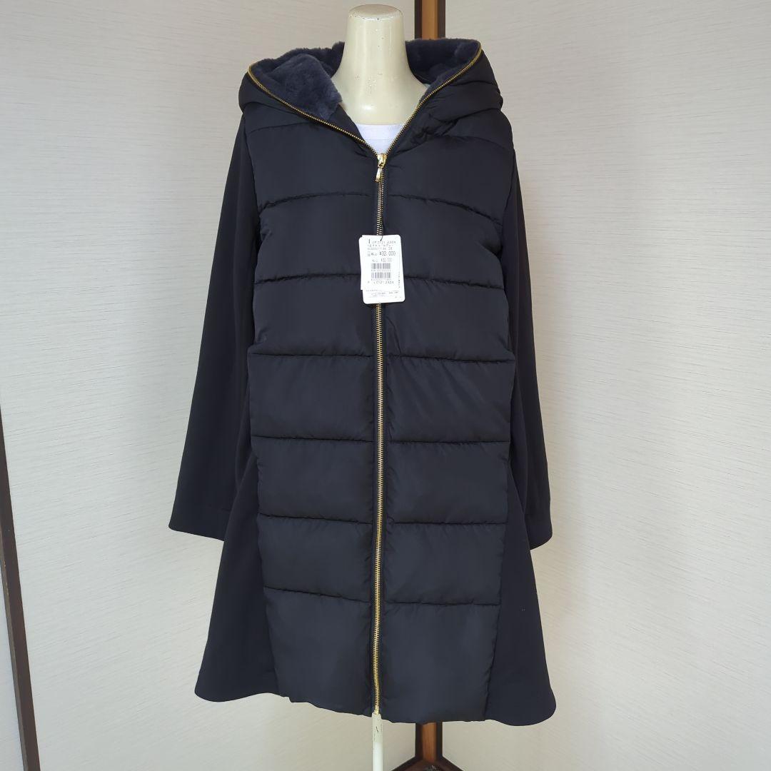 新品☆MEDOC　フェイク　ファー　ロング　コート　38