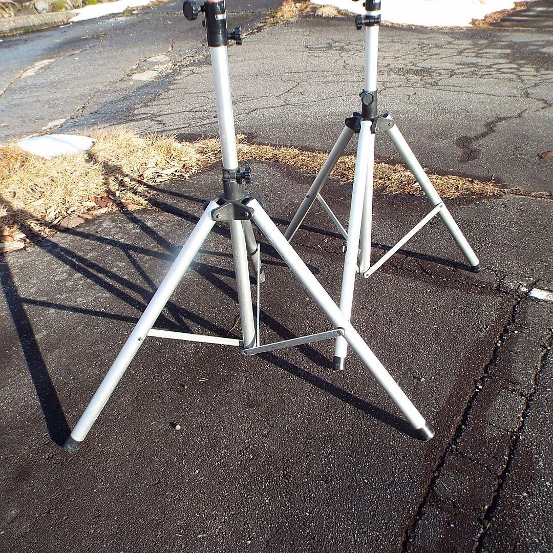 OHASHI_PA用スピーカースタンド_1870mm_アルミ_白_2本セット