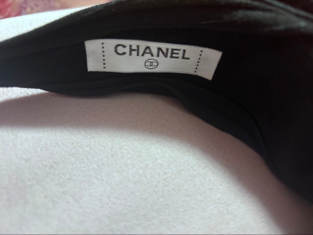 ノベルティ　CHANEL ブラック リボン ヘアバンド