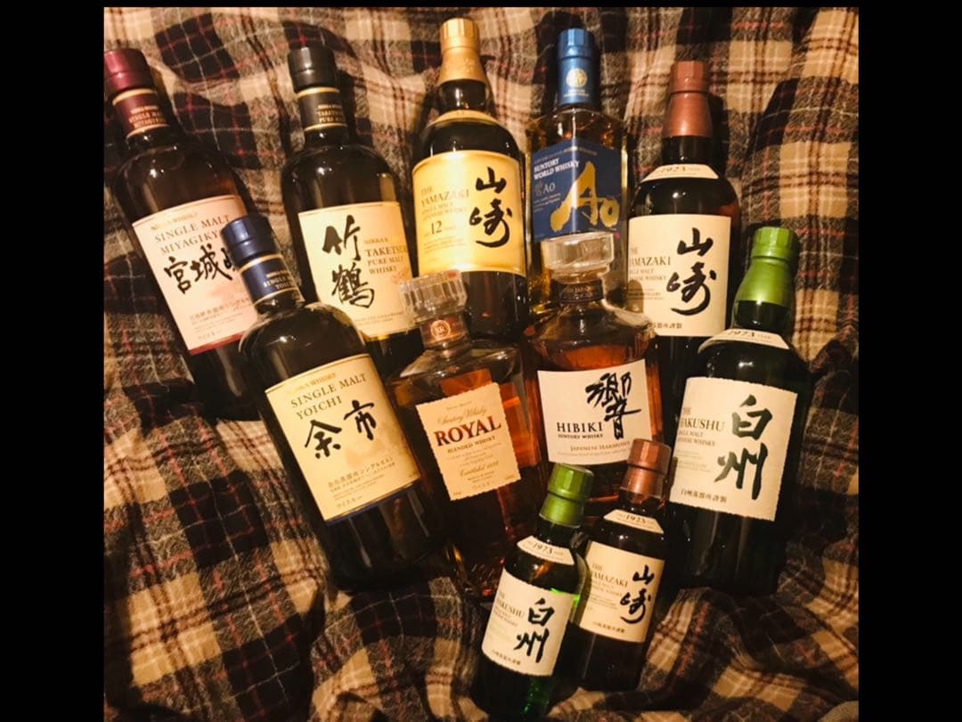 山崎12年•山崎•響•白州•竹鶴•余市•宮城峡など ジャパニーズウヰスキー