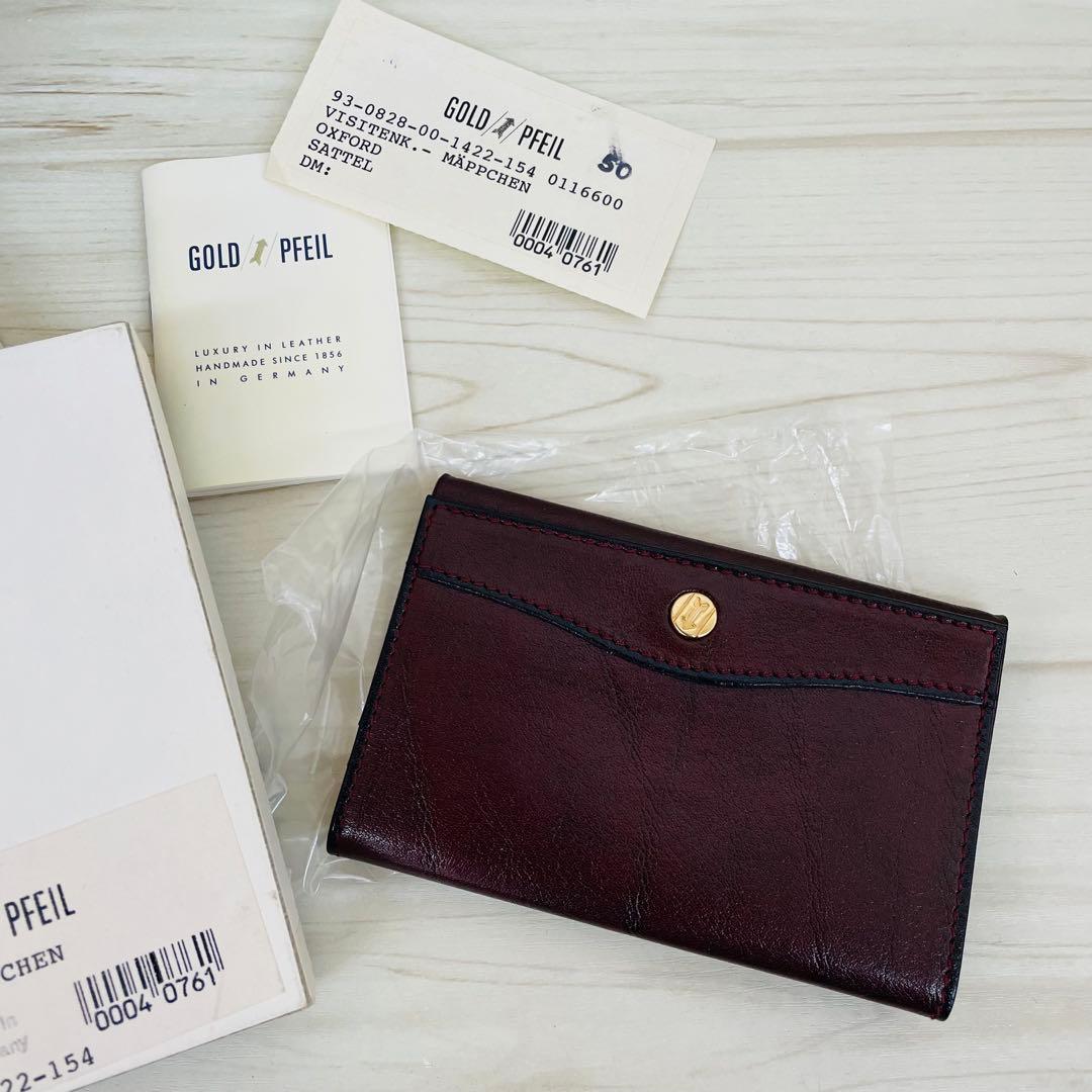 GOLD PFEIL 名刺入れ　カードケース　カード入れ　ハンドメイド