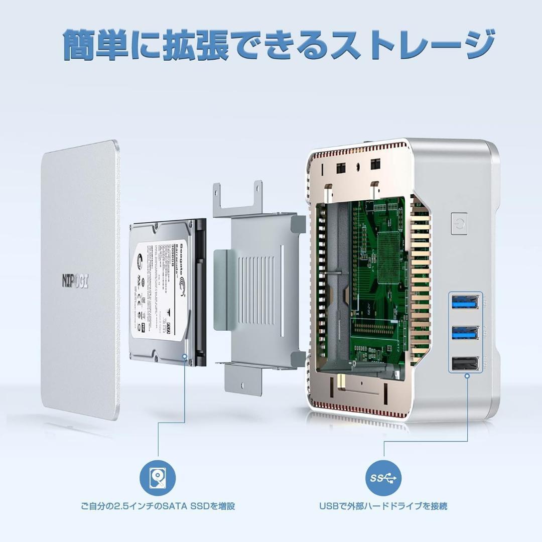 ミニpc Windows 11 mini pc 12GB DDR4 256GB