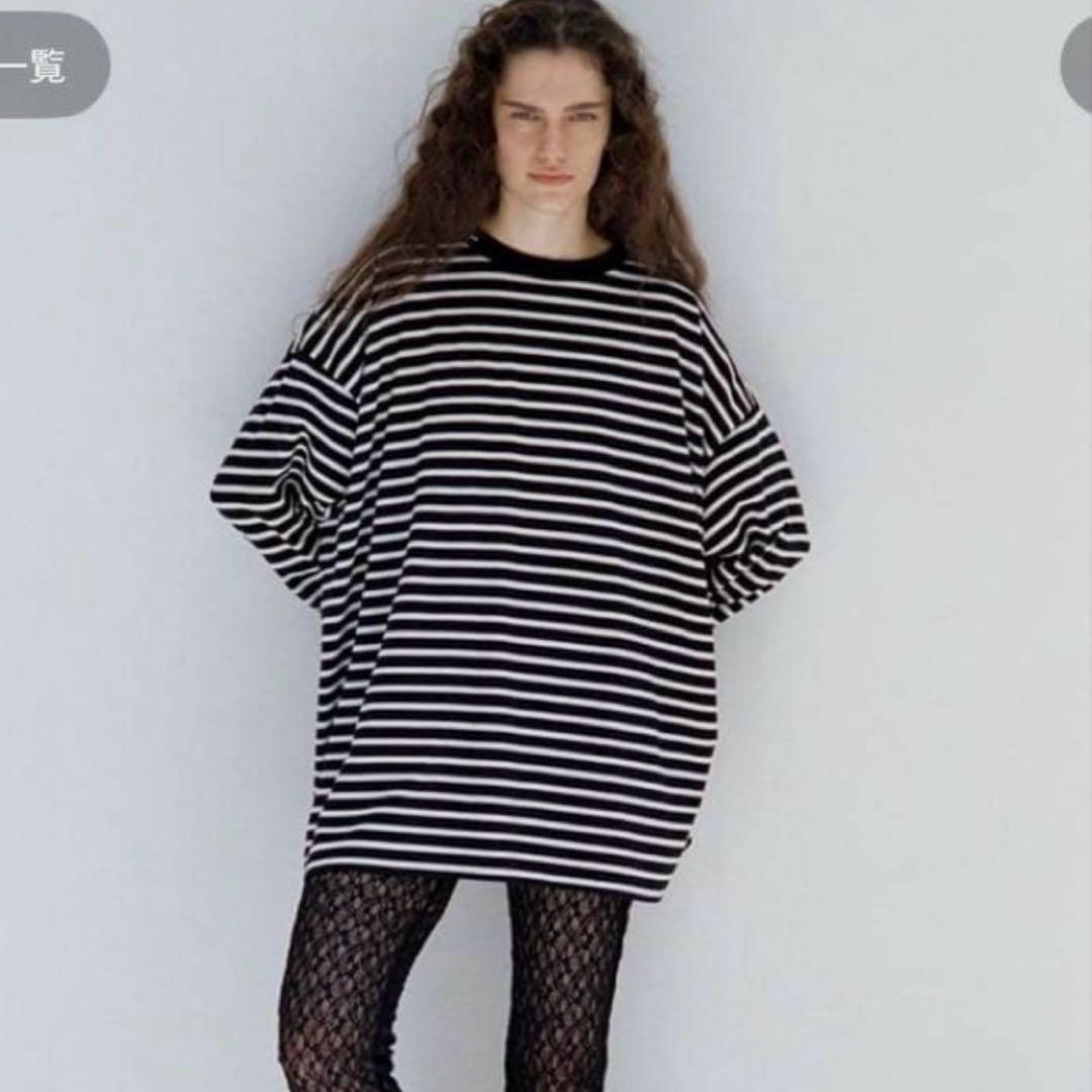 ころFRAMeWORK ONIT別注OVERSIZEボーダーロングスリーブ