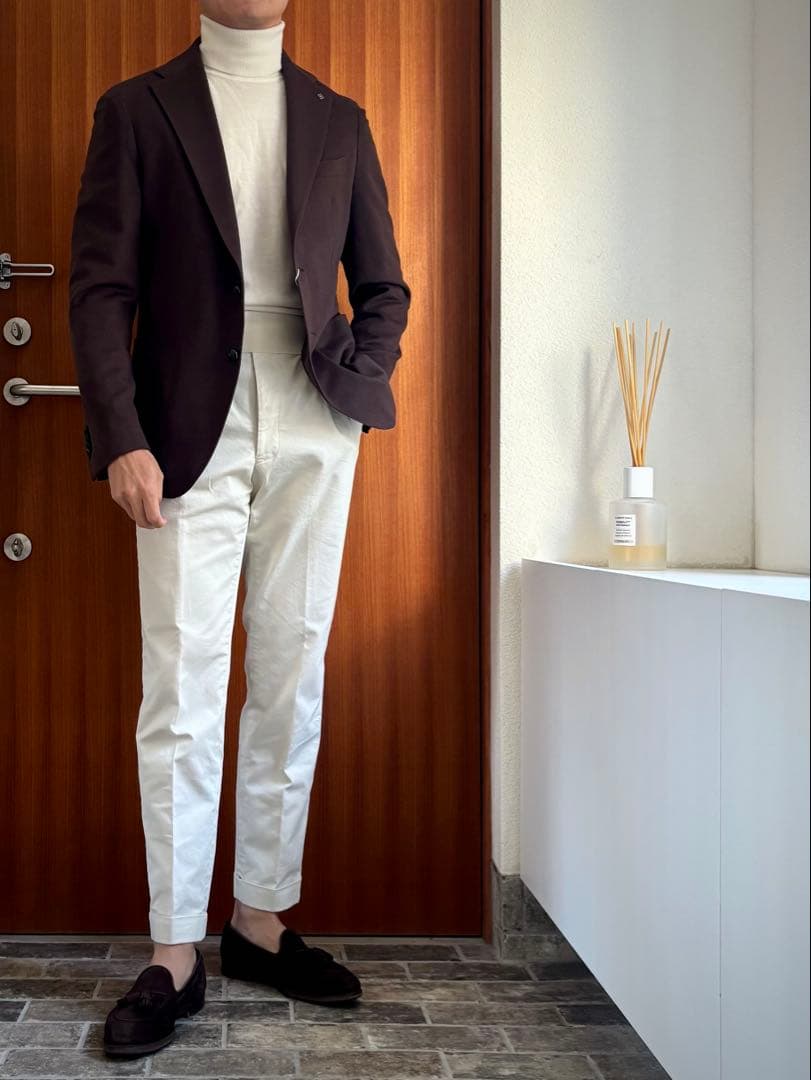 ※サカマユ　未使用 タリアトーレ カシミヤ混ジャケット　ブラウン48