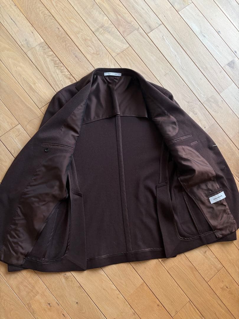 ※サカマユ　未使用 タリアトーレ カシミヤ混ジャケット　ブラウン48