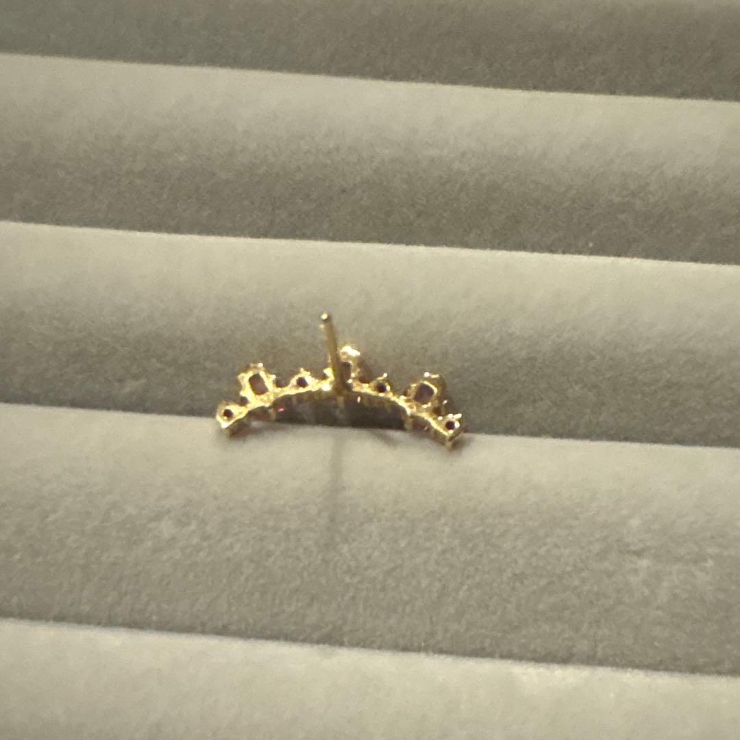 bizoux ピアス　ルビー×ピンクサファイア　ビズー