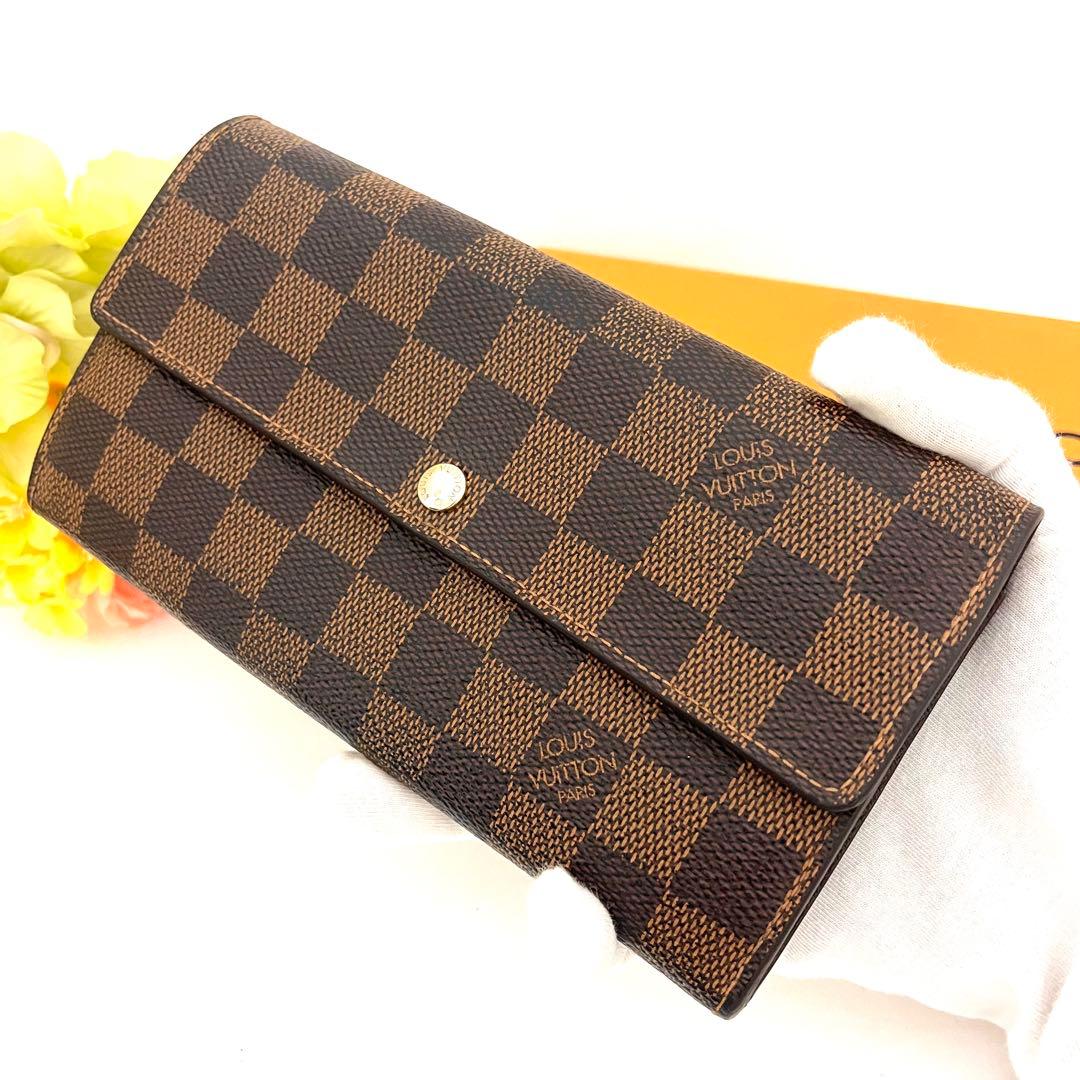 ポルトフォイユサラ ダミエ ルイヴィトン LOUIS VUITTON 長財布