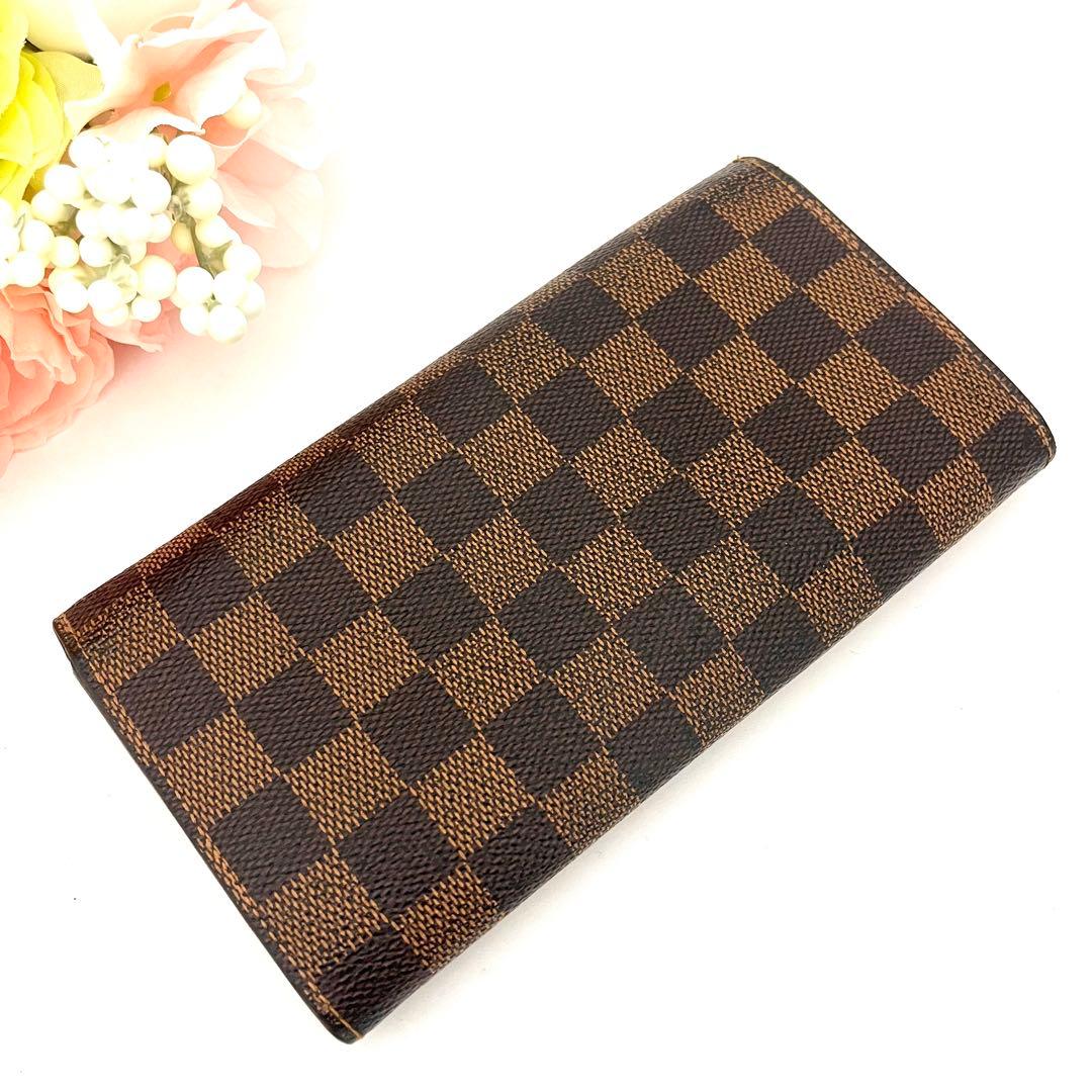 ポルトフォイユサラ ダミエ ルイヴィトン LOUIS VUITTON 長財布