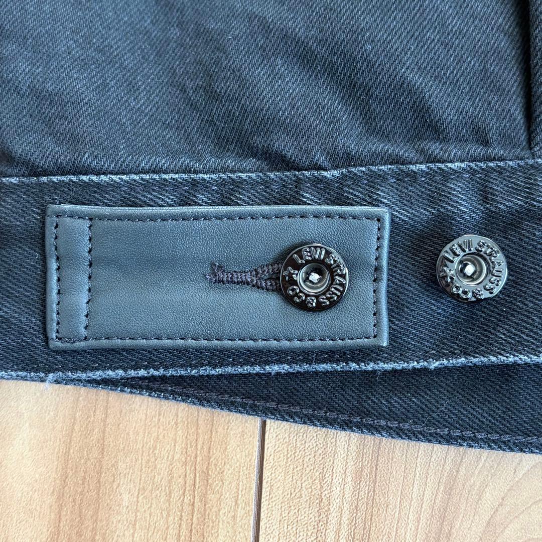Levi’s　2nd　セカンド　トラッカー ジャケット　レザー　デニム　黒　M