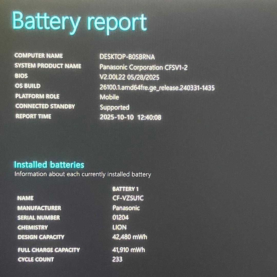 美品 Let'sNote SV1 11世代 i5 16GB WUXGA オフィス