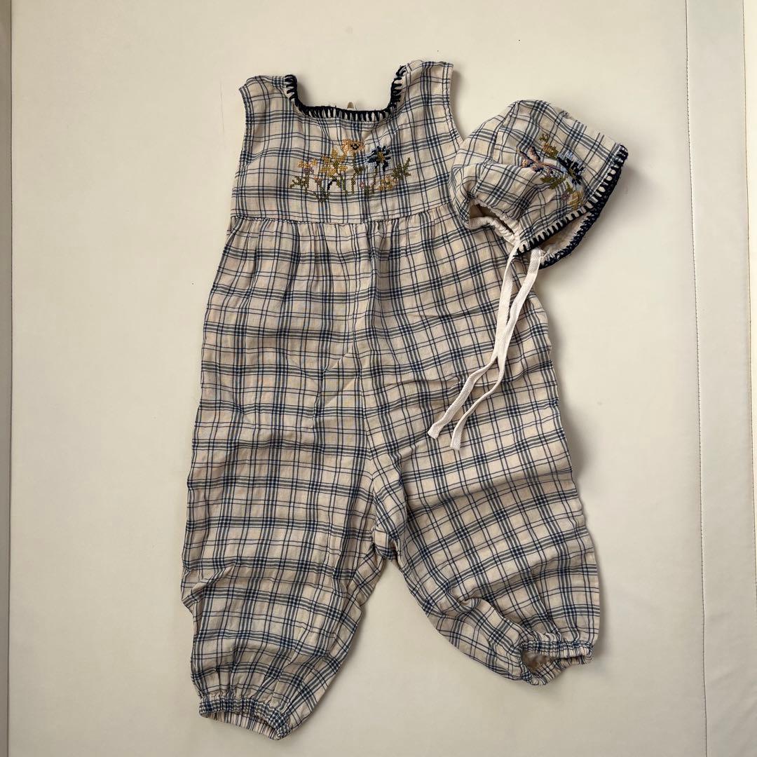 Liilu ロンパース、ボンネット