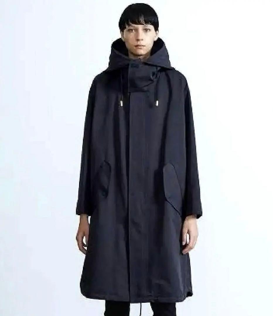 【美品】THE RERACS /モッズロングコート　BLACK 36