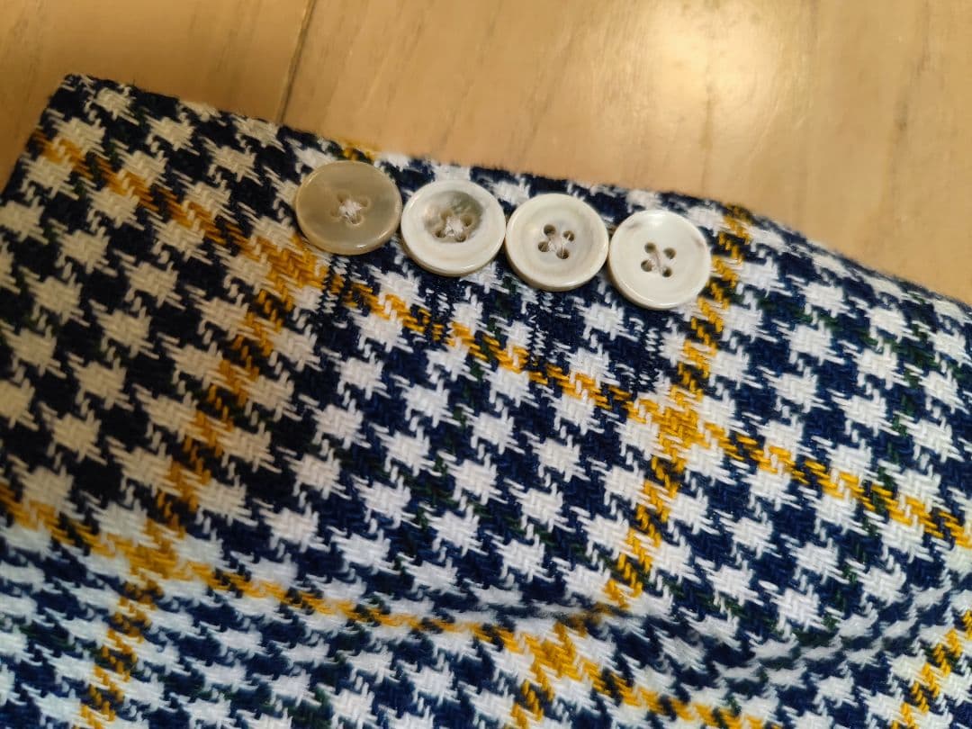 LARDINI　ラルディーニ リネンコットン チェックジャケット48