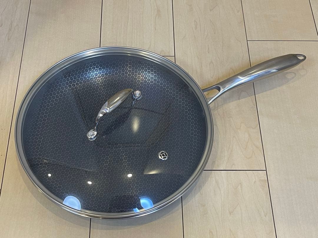 HexClad ハイブリッド フライパン 【30cm】ヘックスクラッド 蓋つき