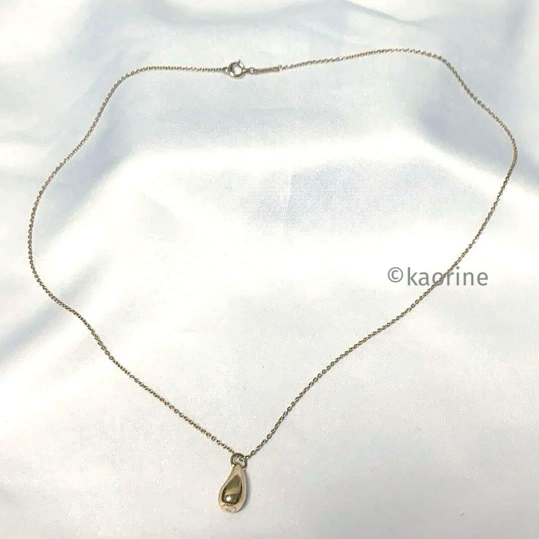 ティファニー K18 ゴールド エルサ・ペレッティ ティアドロップ ネックレス
