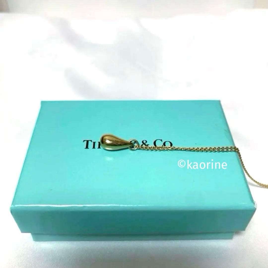 ティファニー K18 ゴールド エルサ・ペレッティ ティアドロップ ネックレス