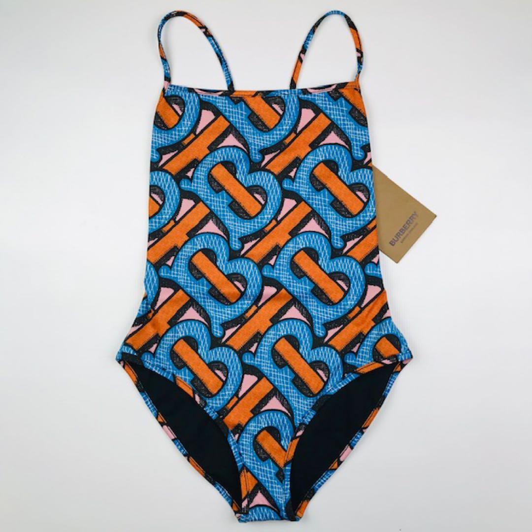 新品未使用★BURBERRY・TBモノグラム総柄 水着(XS)
