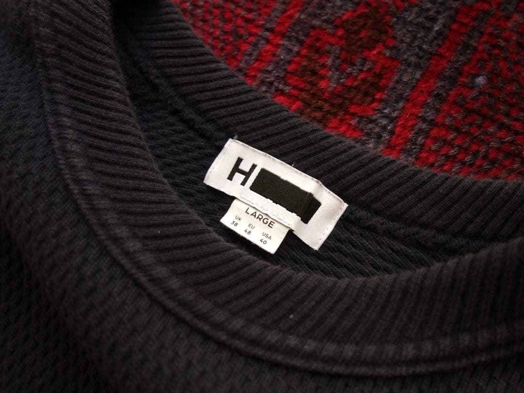 H beauty&youth ヘビーウェイト サーマルカットソー L ネイビー