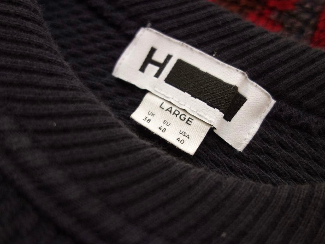 H beauty&youth ヘビーウェイト サーマルカットソー L ネイビー