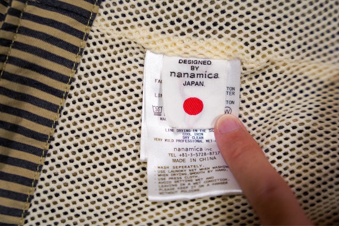 ナナミカ　nanamica Band Collar Stripe Jacket