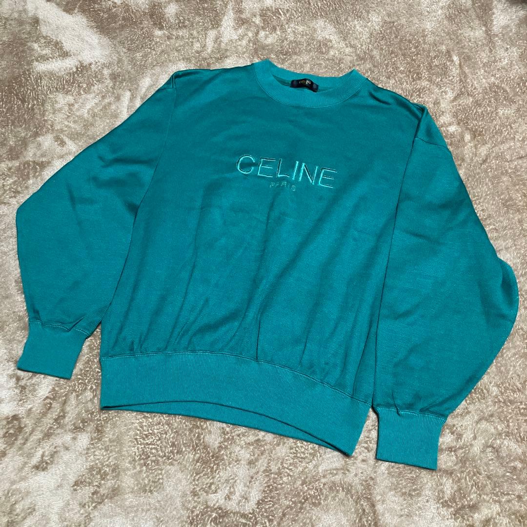 OLD CELINE セリーヌ ニット セーター 緑