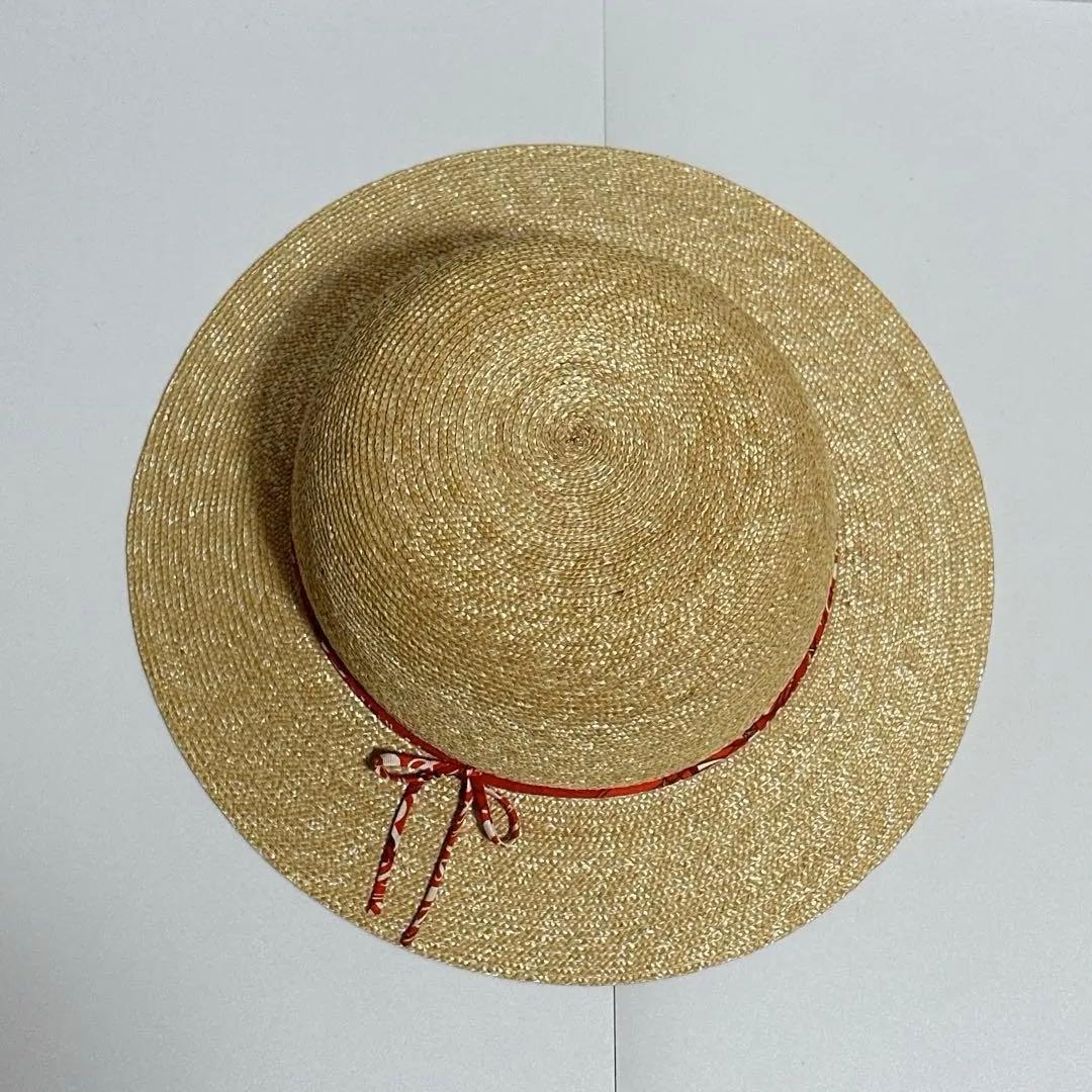 HERMES 麦わら帽子 ペーパーハット 60cm