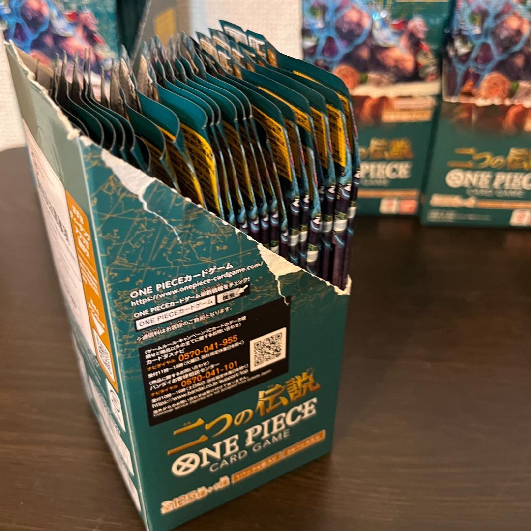 【未開封】ワンピースカードゲーム 二つの伝説 4BOX分＋14パック まと