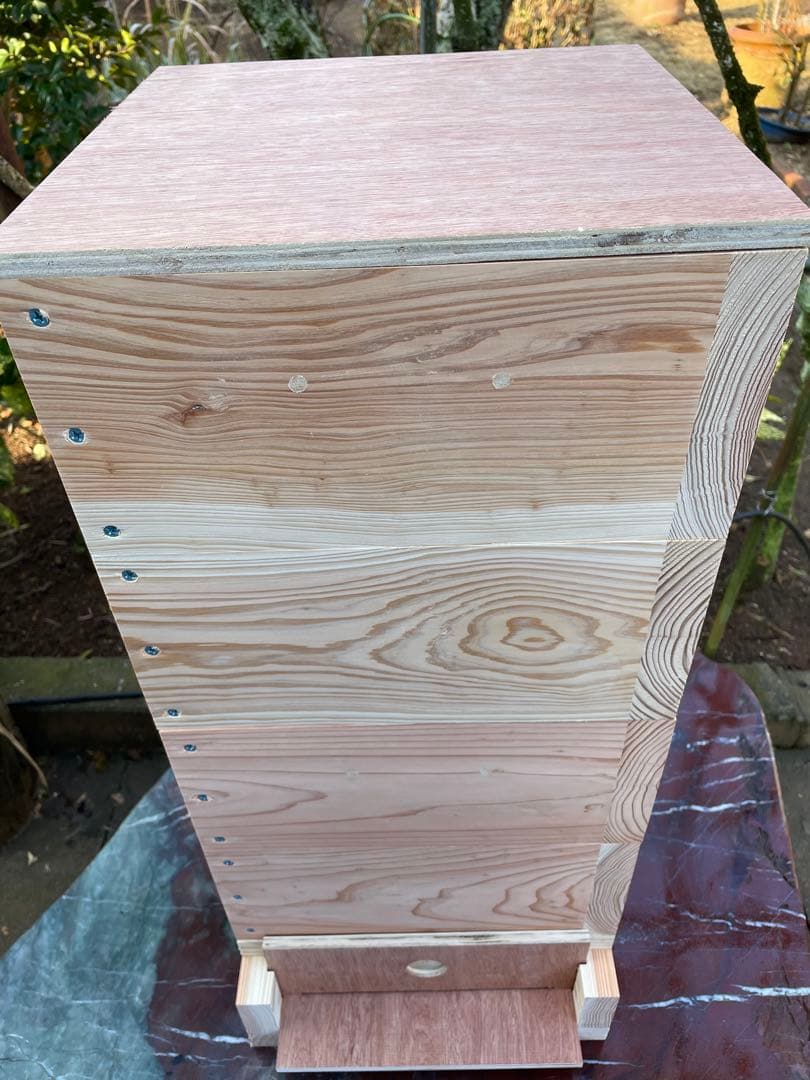 日本蜜蜂重箱式巣箱ハニーズハウス！五段セット！送料無料！