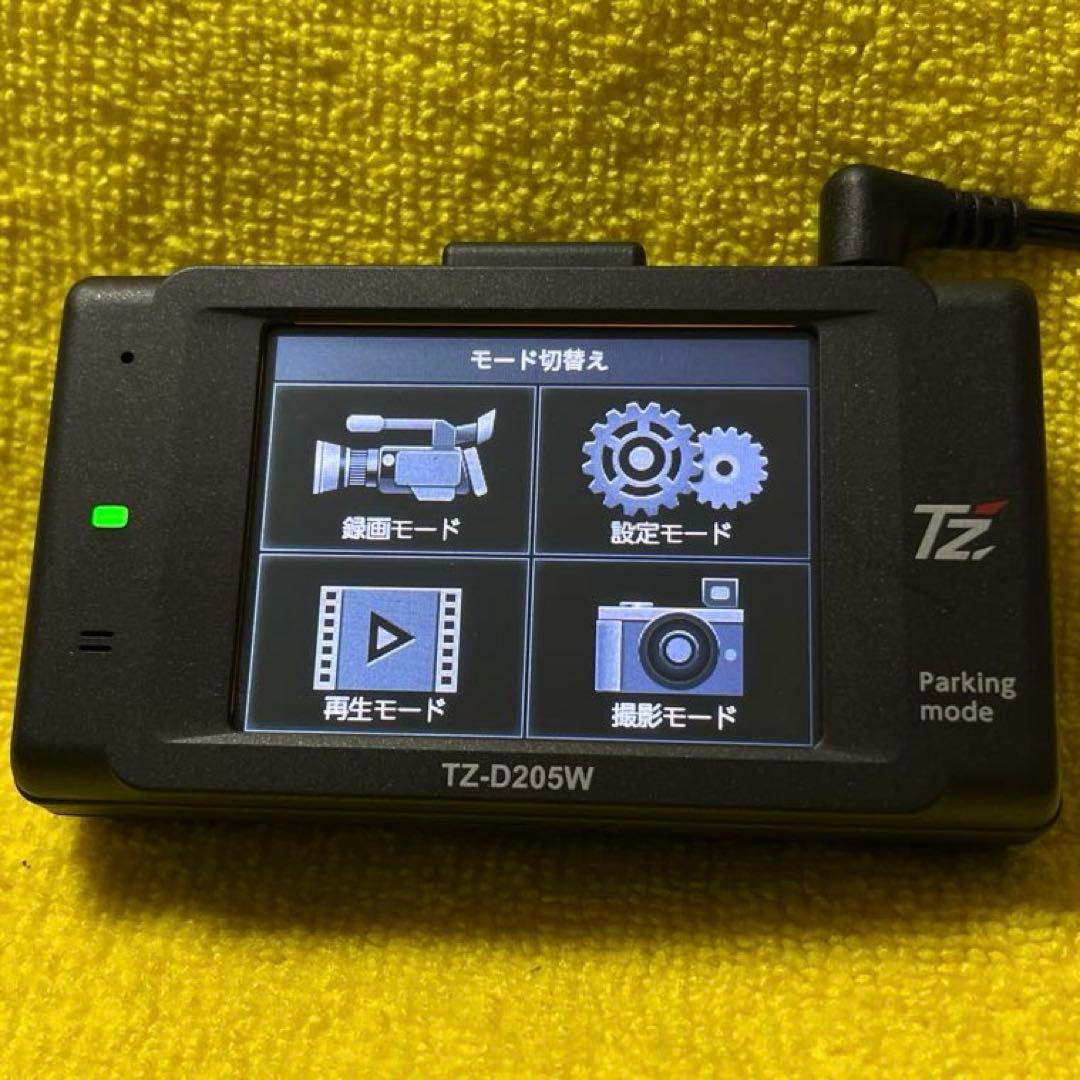 ☆美品☆整備品★内蔵電池交換済★ セルスターTZ-D205W 新品SDカード付
