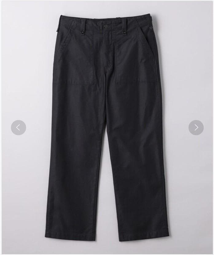 【新品】ユナイテッドアローズ/シオタ ミリタリーパンツ ブラック L