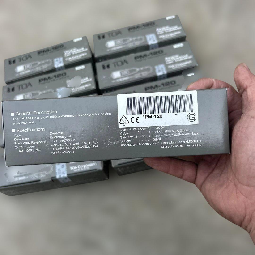 9個セット‼️‼️ TOA PM-120 Paging Microphone
