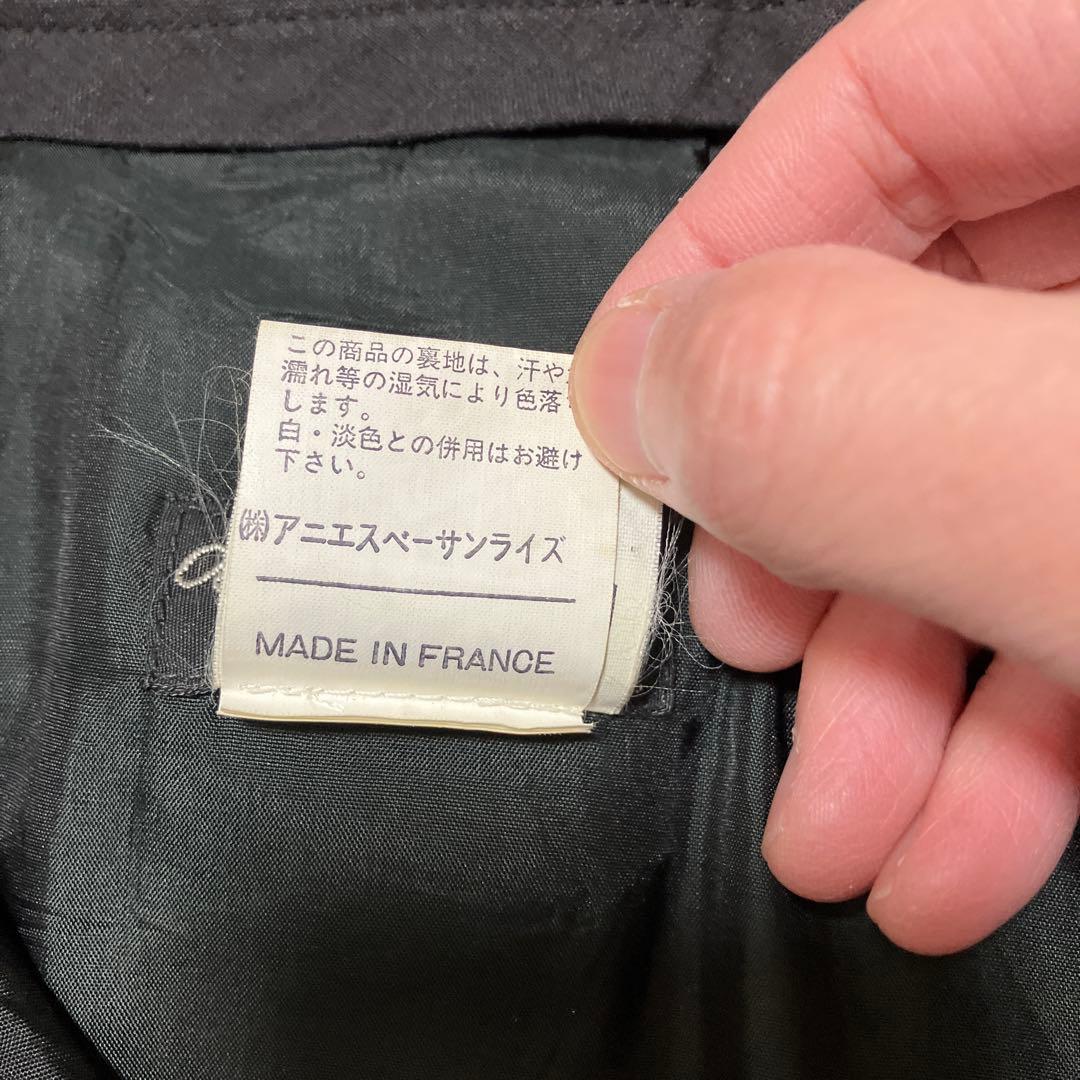 90s agnès b. HOMME ウールスラックスブラック フランス製 40