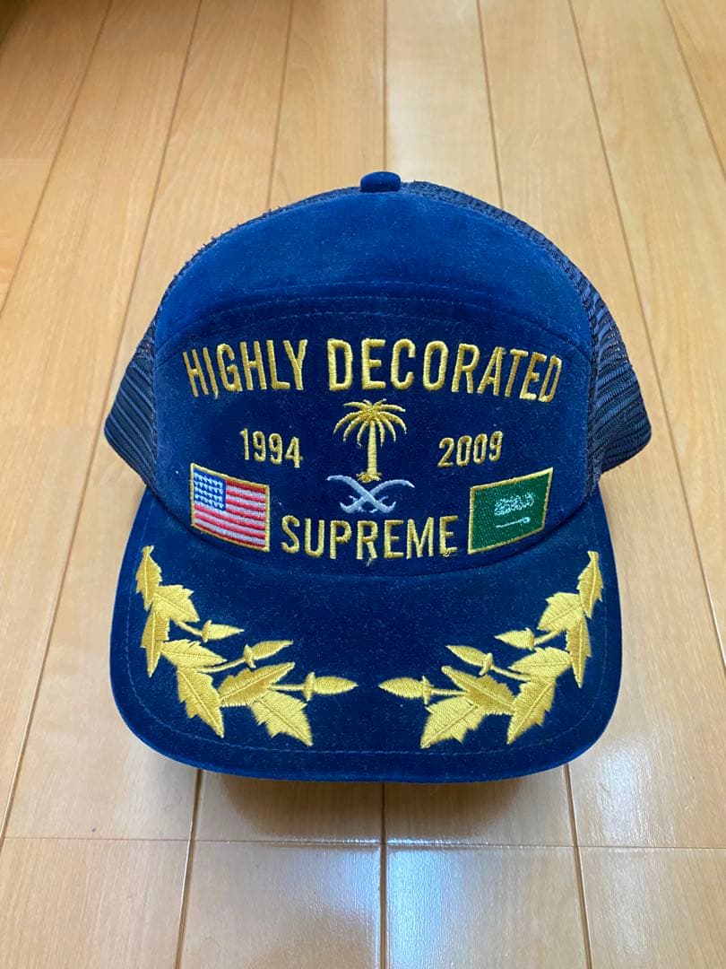 SUPREME Camp cap シュプリーム 6パネルキャップ ネイビー