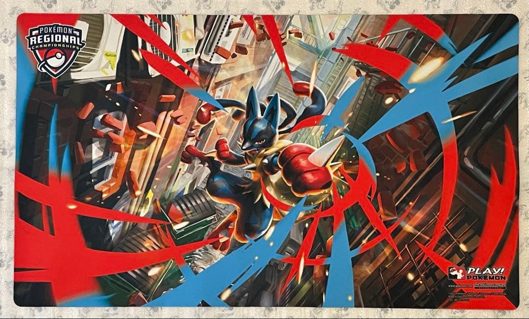 希少 メガルカリオ リージョナル プレイマット ポケモンカード 公式品