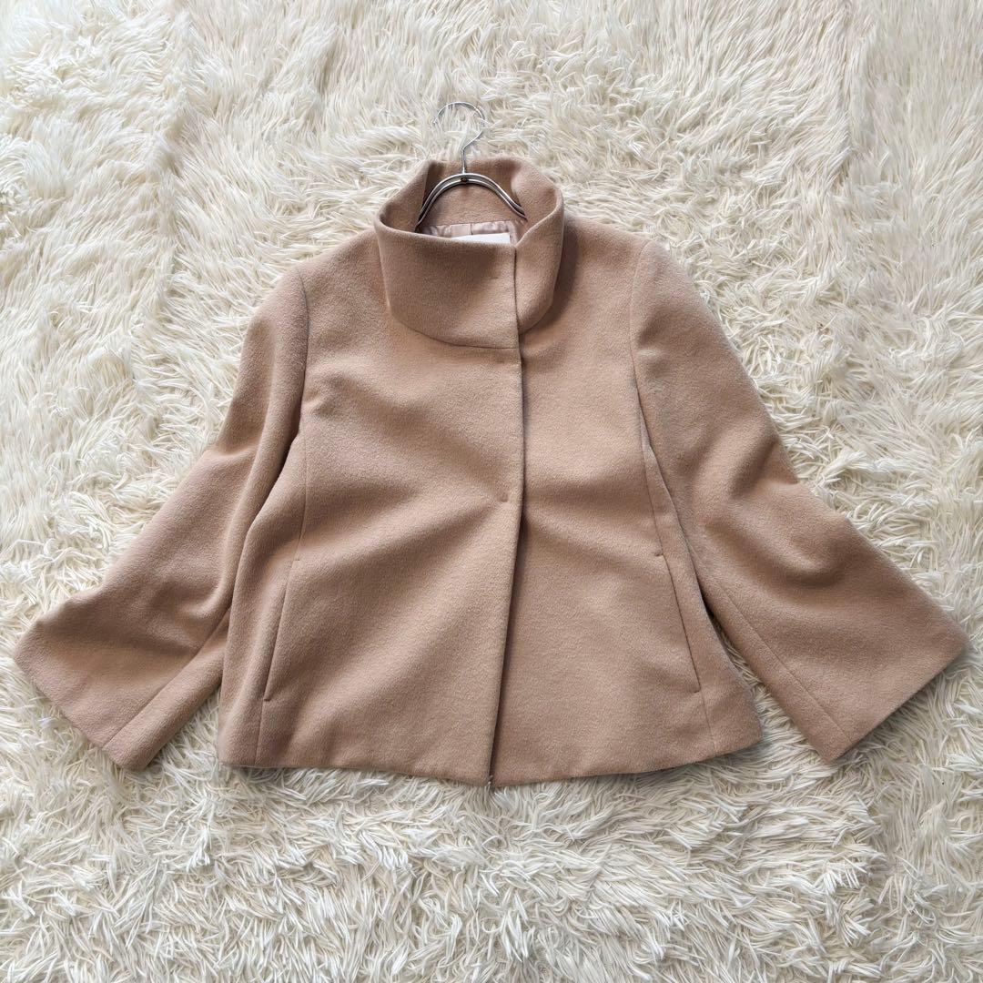 ✨極美品✨ アナイ アンゴラビーバーショートコート スタンドカラー ウール混