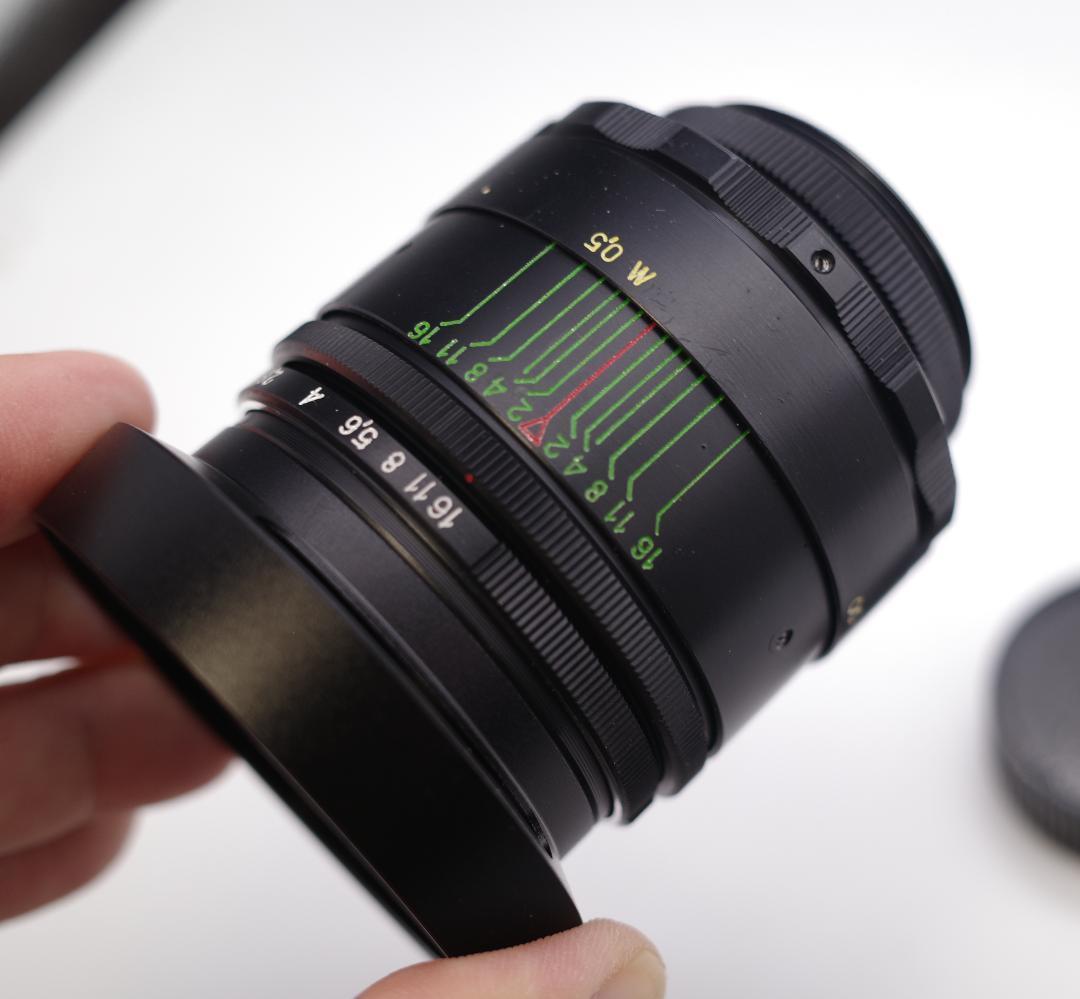 83 希少【希少】スクエア絞り未使用　ぐるぐるボケ　 ヘリオス　44-2 M42