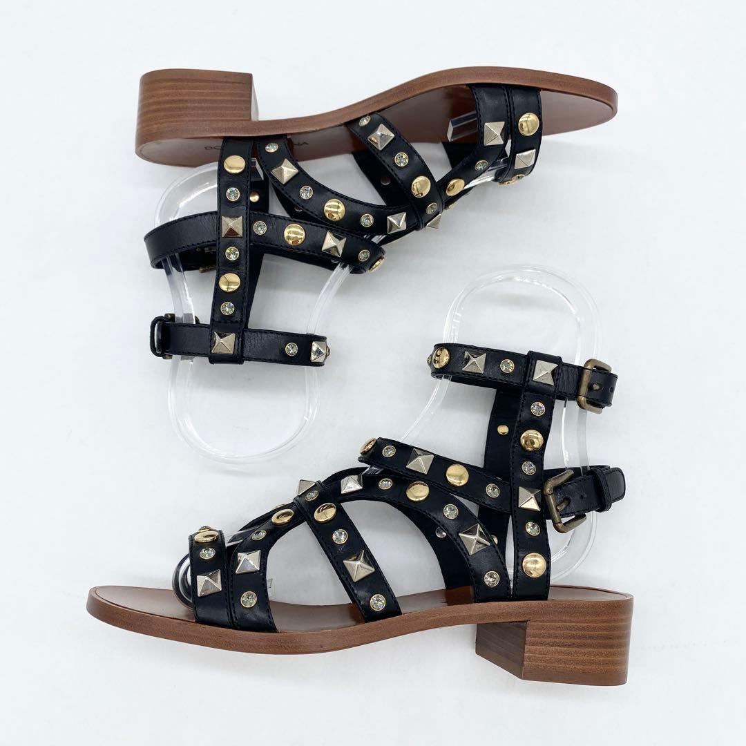 A16595 未使用 ドルチェ&ガッバーナ スタッズグラディエーターサンダル36