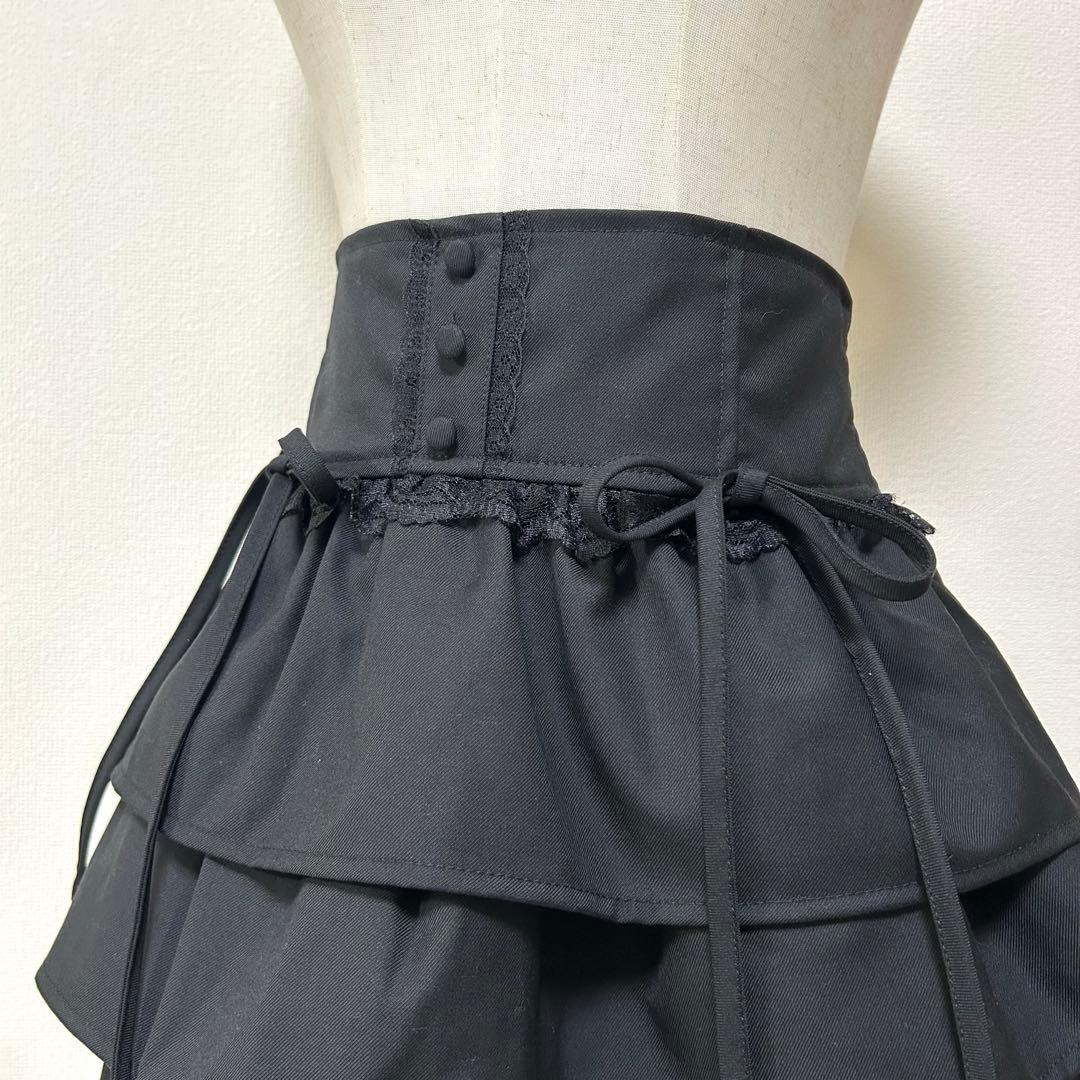 美品✨ HONEYMEW　ティアードフリルスカート　ミシェルマカロン　インパン