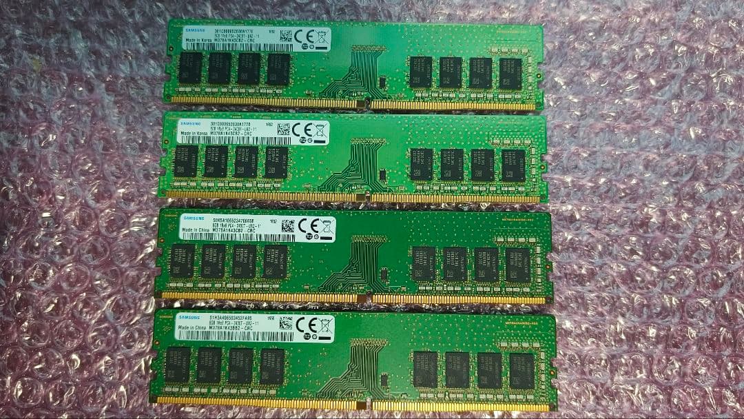 DDR4 8GBx4枚 32GB pc4-2400 動作確認済み ⑤