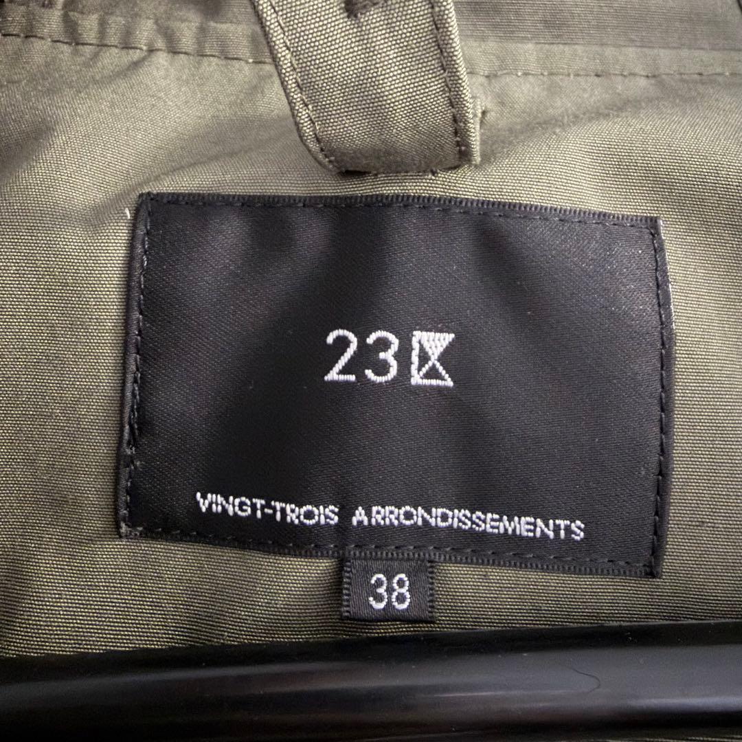 23区 ライナー付き マルチウェイアウター モッズコート カーキ 38