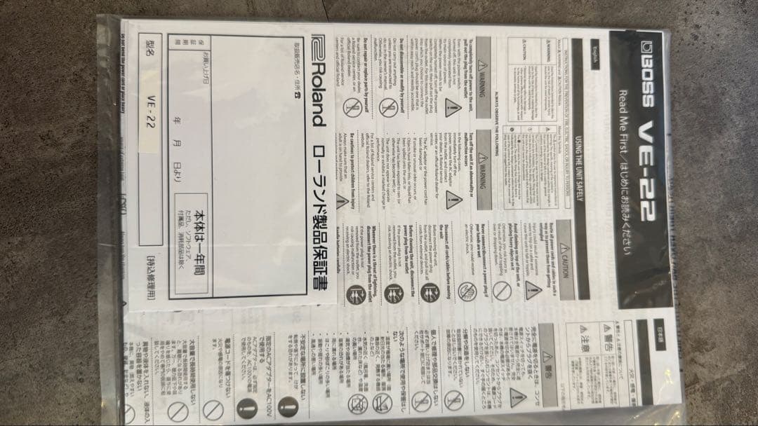 その他 BOSS VE-22