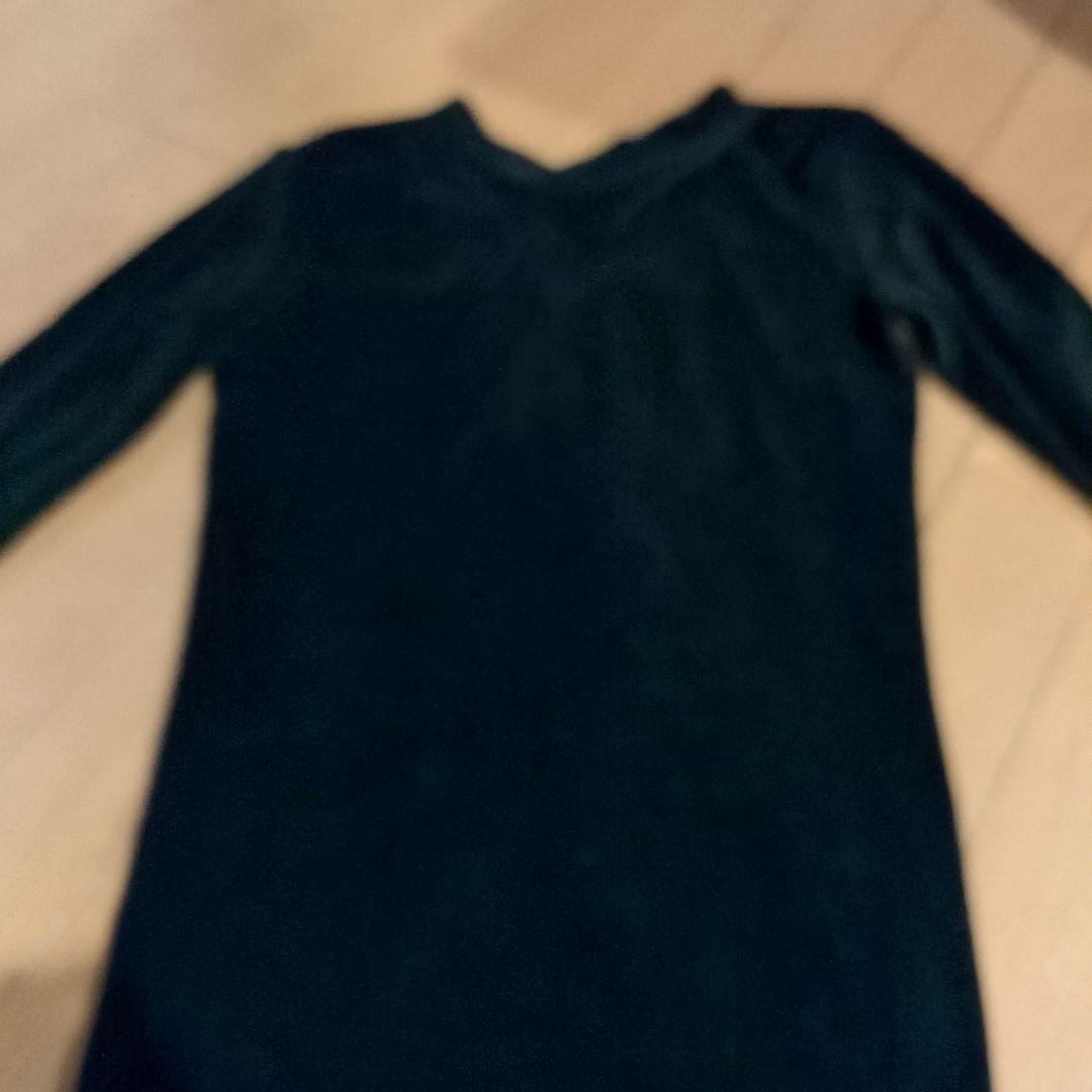 SHISHIKUIクロ長袖ベロアツイスト トップス