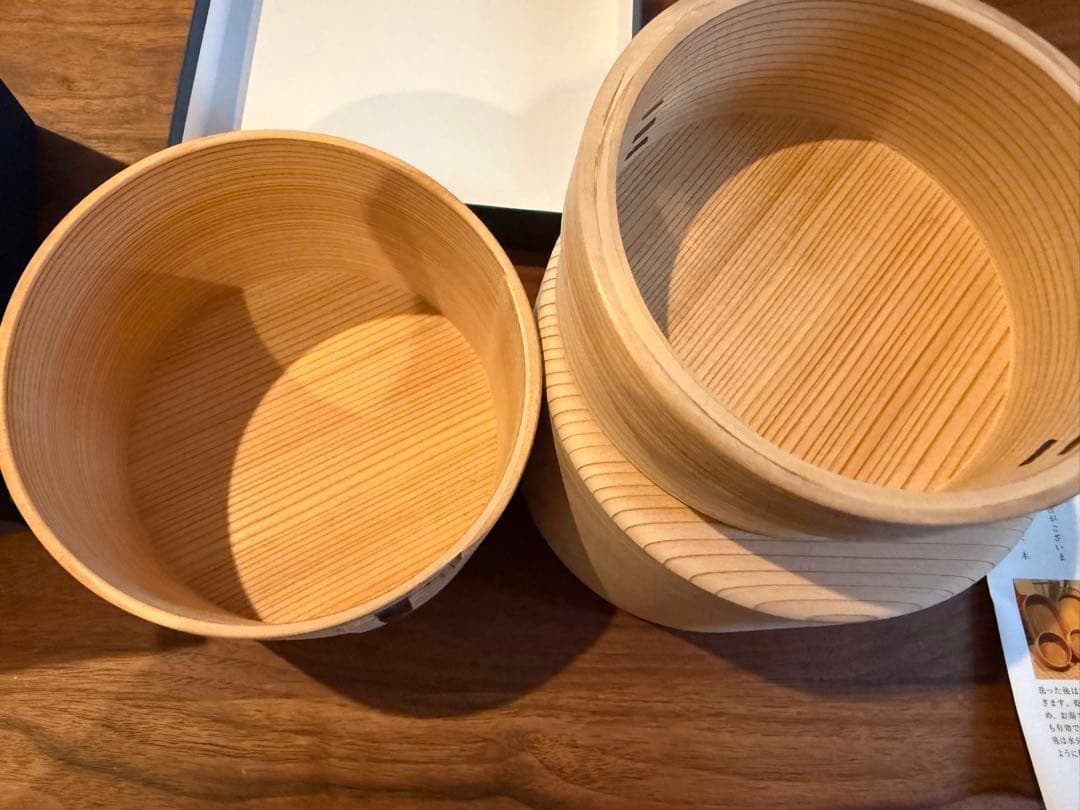 柴田慶信商店　白木　きこり弁当箱　曲げわっぱ　新品