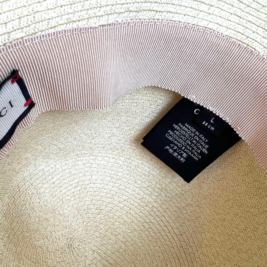 GUCCI グッチ 新品未使用 クリスタルビジューストローハット