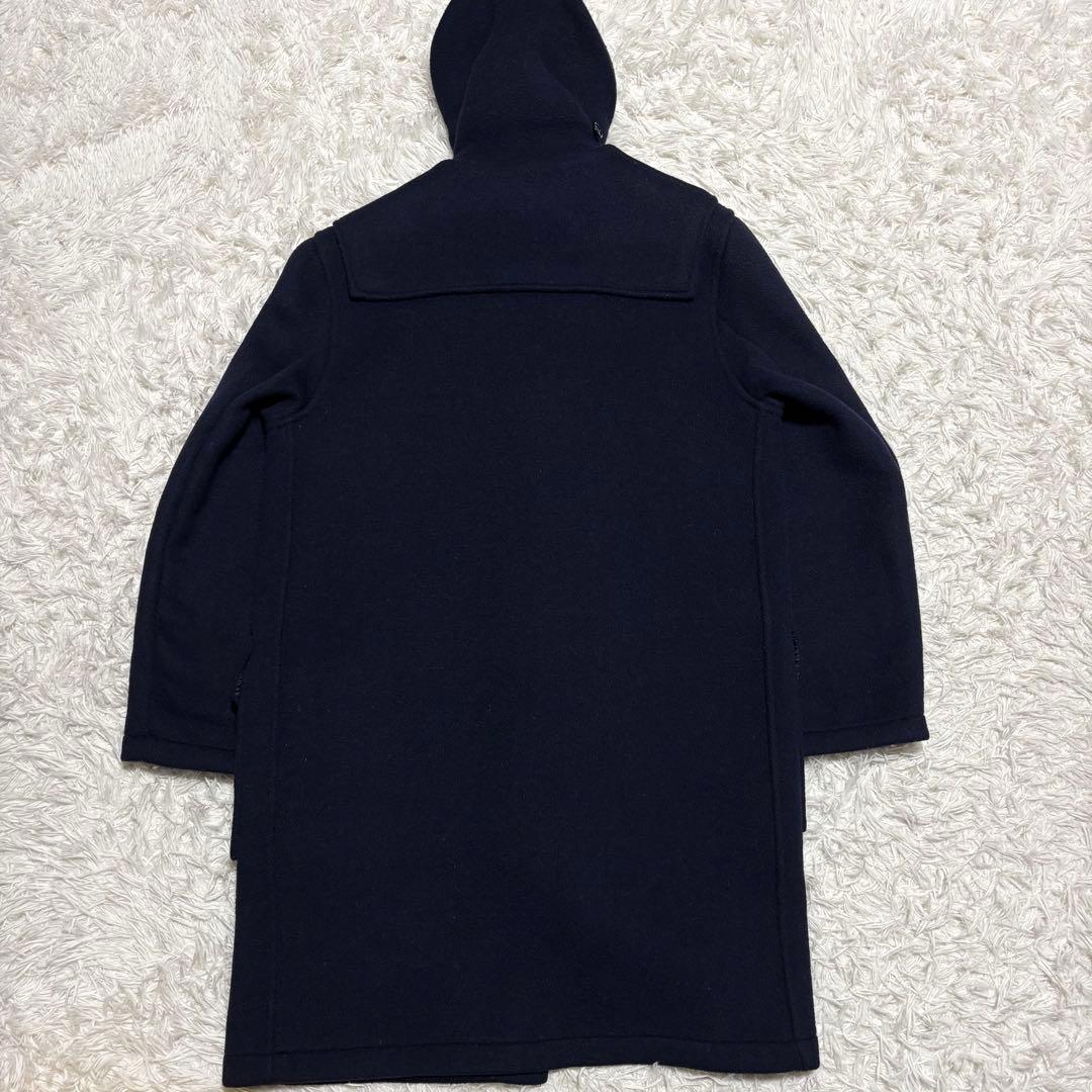 ✨極美品✨グローバーオール ダッフルコート チェック モンティ 英国製 ネイビー