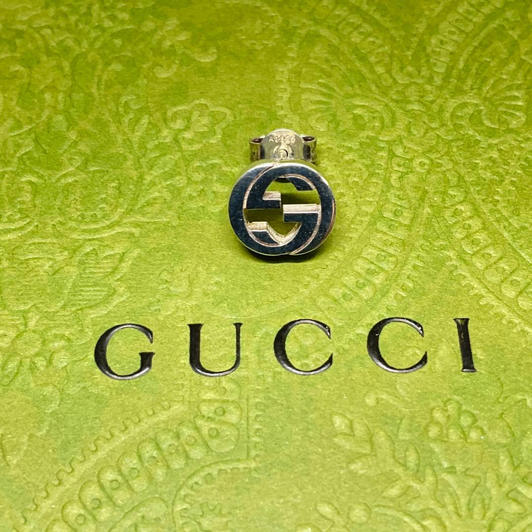 正規美品！グッチ　片耳ピアス　ダブルGロゴ　Ag925