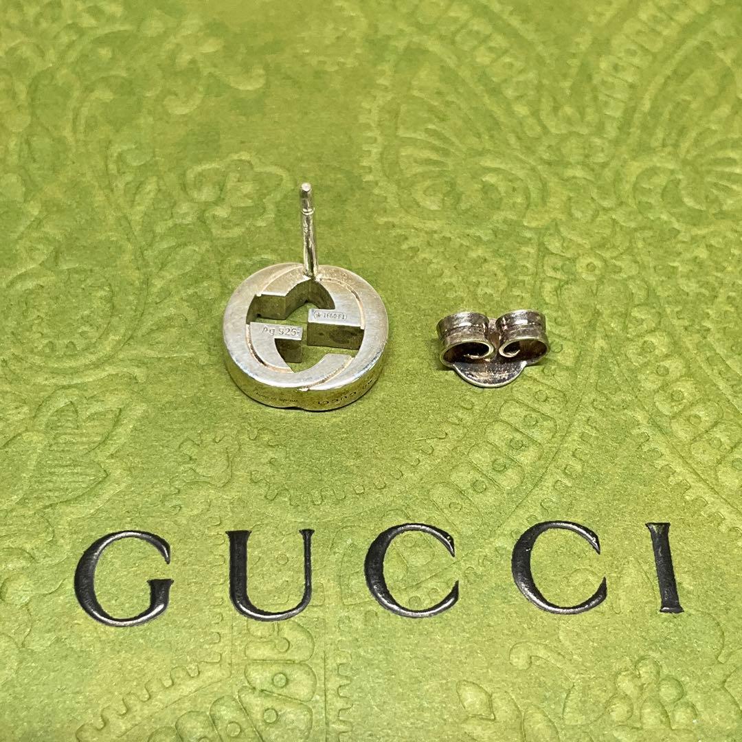 正規美品！グッチ　片耳ピアス　ダブルGロゴ　Ag925