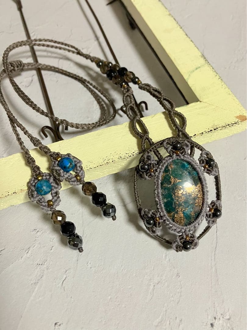 きりん☆マクラメネックレス